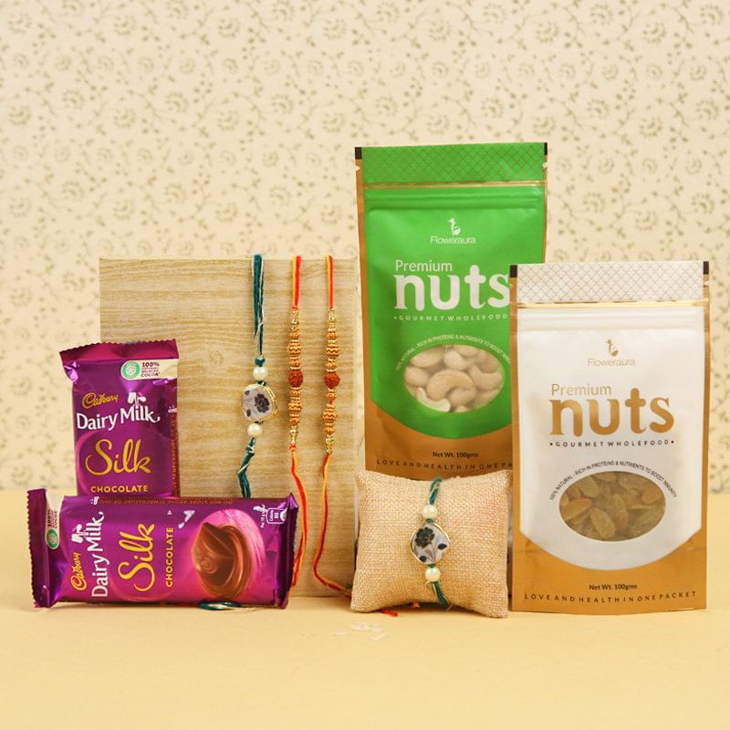 Dual nutty chocolate Rakhi