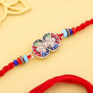 Dual Tone Bloom Rakhi