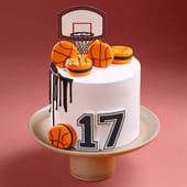 Dunk Seventeen Basketball Cake