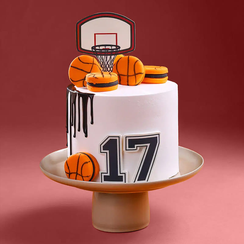 Dunk Seventeen Basketball Cake