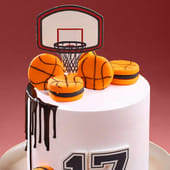 Dunk Seventeen Basketball Cake