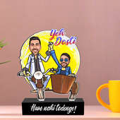 Dynamic Jay Veeru Personalised Caricature