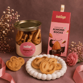 Chocolate and french hearts combo