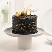 Edible Golden Leaf Decadent Chocolate Cake