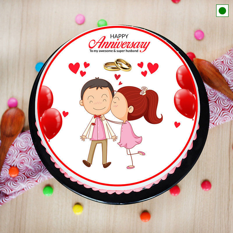 Eggless Anniversary Cake Delivery