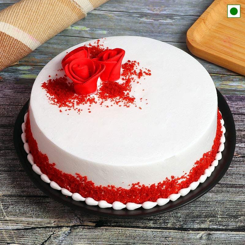 Eggless Red Velvet Cake