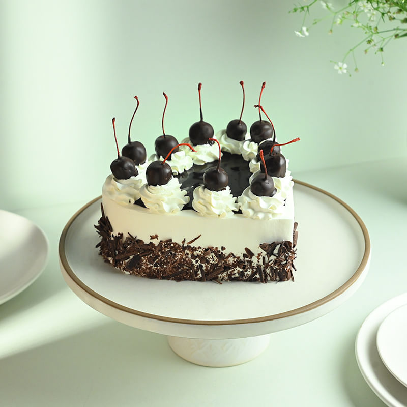 Black Forest Heart Cake