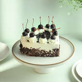 Heart Shaped Eggless Black Forest Cake - Cake for Happy New Year