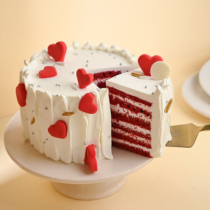 Order Heartfelt Red Velvet Cake for Love