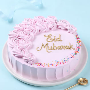 Eid Mubarak Strawberry Cake