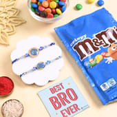 Sacred Veera Rakhi Duo With Choco Treats