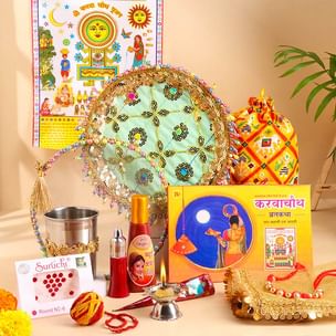 Elegance In Tradition Karwa Chauth Thali Set