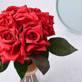 Send Elegant Artificial Rose Bunch Online 