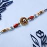 Elegant Beaded Kundan Rakhi