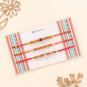 Set of 3 Beaded Rakhi