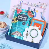 Elegant Bhaiya Bhabhi Rakhi N Nuts Hamper