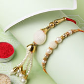 Elegant Bhaiya Bhabhi Rakhi set