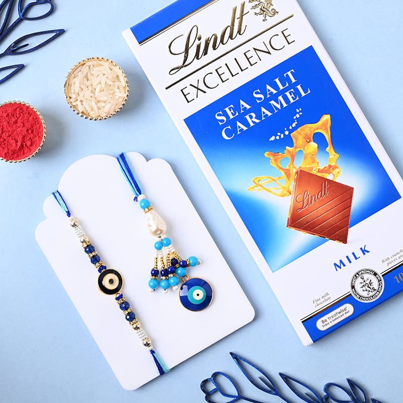 Bhaiya Bhabhi Rakhi with Lindt Chocolate