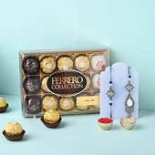 Bhaiya Bhabhi Rakhi Set With Ferrero Rocher