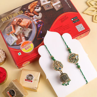 Elegant Bhaiya Bhabhi Rakhis With Mewa Bites