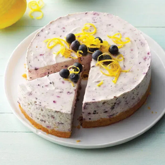 Velvet Blueberry Cheesecake