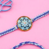 Elegant Floral Enamel Rakhi
