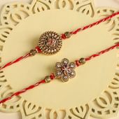 Elegant Golden Motif Rakhis
