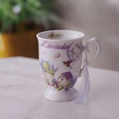 Elegant Lilac Ceremic Teacup