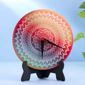 Elegant Mandala Table Clock