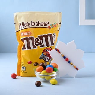 Buy Elegant Mauli Rakhi And Chocolates send to UK