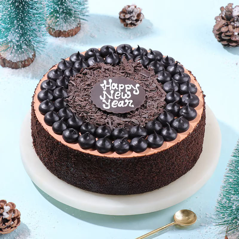 New Year Bliss Bouquet & Chocolate Delight Combo