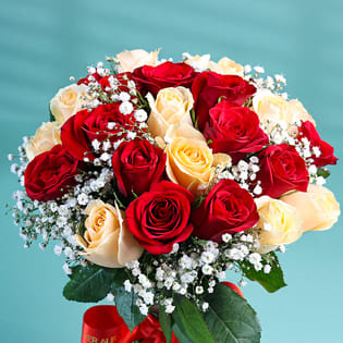 Elegant New Year Rose Bouquet