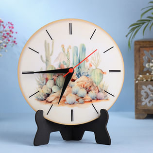 Elegant Printed Table Clock