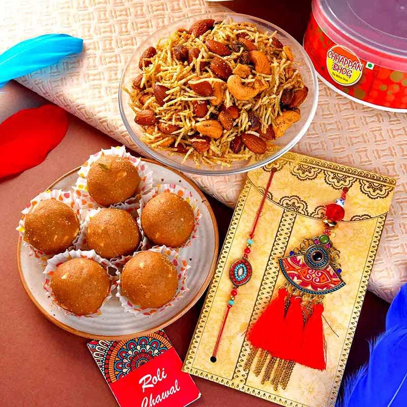 Elegant Rakhi And Cashew Hamper