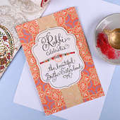 Elegant Rakhi Greeting Card Combo