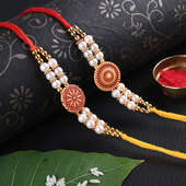 Elegant Rakhi Pair - Set of 2 Designer Rakhi