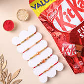 Set of Five Designer with Kitkat