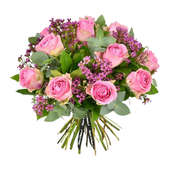 Elegant Rose N Wax Flower Arrangement