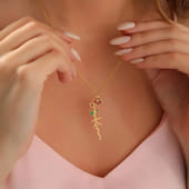 Elegant Rose Name Pendant