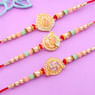 Elegant Set Of Three Designer Rakhis-USA