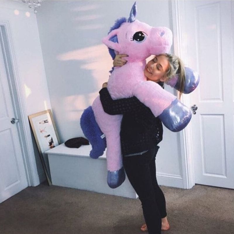 large unicorn cuddly toy