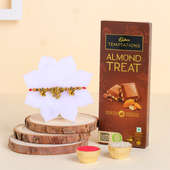 Elephant Charm Rakhi With Almond Chocolate