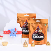 Elephant Kids Rakhi With Hersheys Kisses