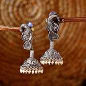 Elephant Pearl Jhumka Set- Online jewellary for her 