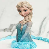 Close View Elsa Frozen Wonderland Cake