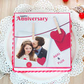 Together Forever photo cake for anniversary