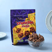Buy Embellished Rakhi With Crunches Rocks Chocolate