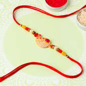 Embellished Rakhi With Intricate Paisley Charm