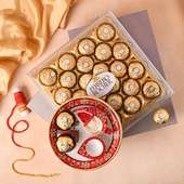 Embellished Thali With Ferrero Rocher