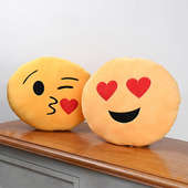 Emoji Smiley Pillow